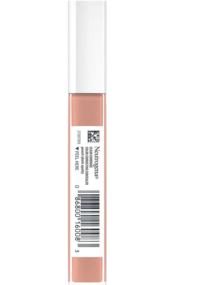 Neutrogena - Neutrogena Clear Coverage Color Correcting Concealer Makeup, Peach, 7.1 Ml - Image 1