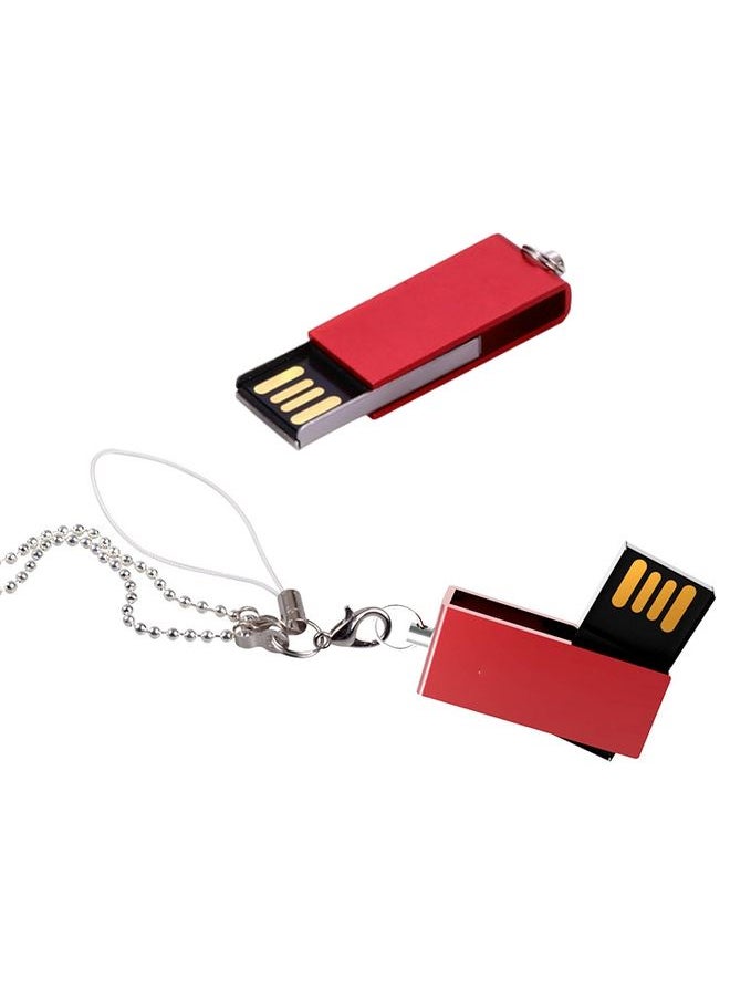 BURAQ Mini Rotatable USB Flash Disk (8GB), Red  - Image 3