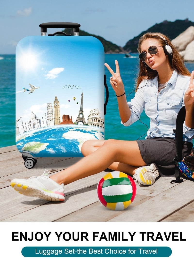 URbazaar Elastic Travel Luggage Cover Travel Suitcase Protective Cover for Trunk Case Apply to 18-30 inch luggage Suitcase Cover - Image 2