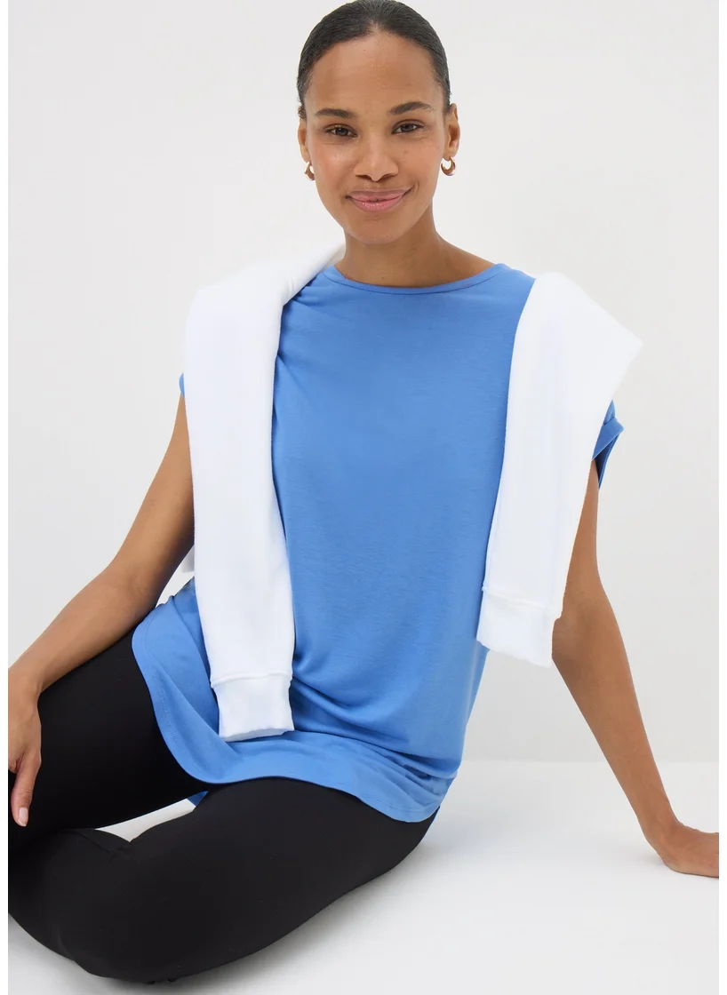 Matalan Blue Longline T-Shirt