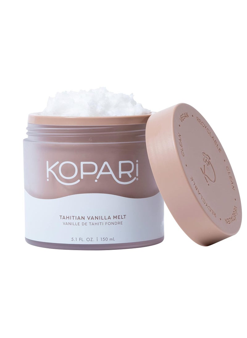 Kopari Kopari Organic Tahitian Vanilla Coconut Melt, Multi Purpose Moisturizer, 100% Unrefined Coconut Oil, Body, Hair and Face, Clean & All Natural, 5 oz  - Image 1