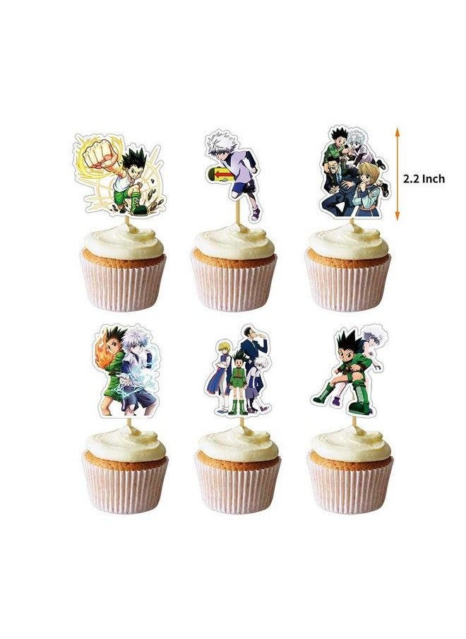 Generic - Hunterxhunter Theme Birthday Party Supplies And Decorations Hunter X Hunter Includes Birthday Banner Balloons Cupcake Toppers Cake Topper Party Favors - Image 1
