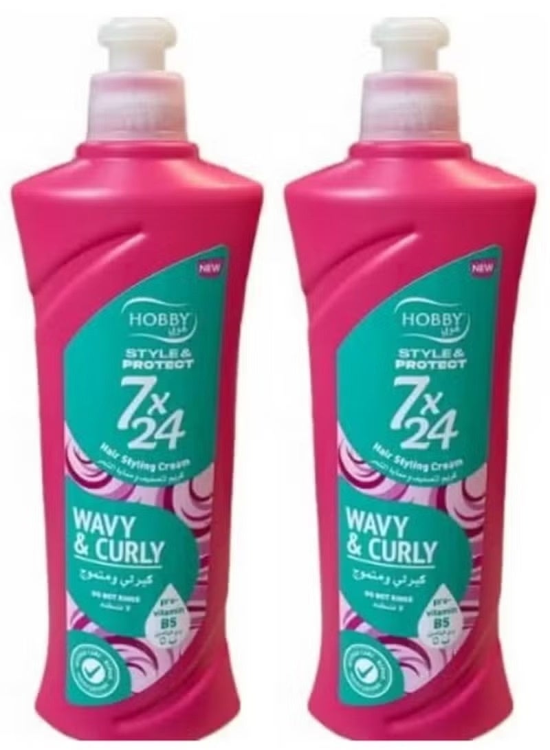 هوبي كريم تصفيف وحماية الشعر كيرلي ومتموج -2* 250 مل