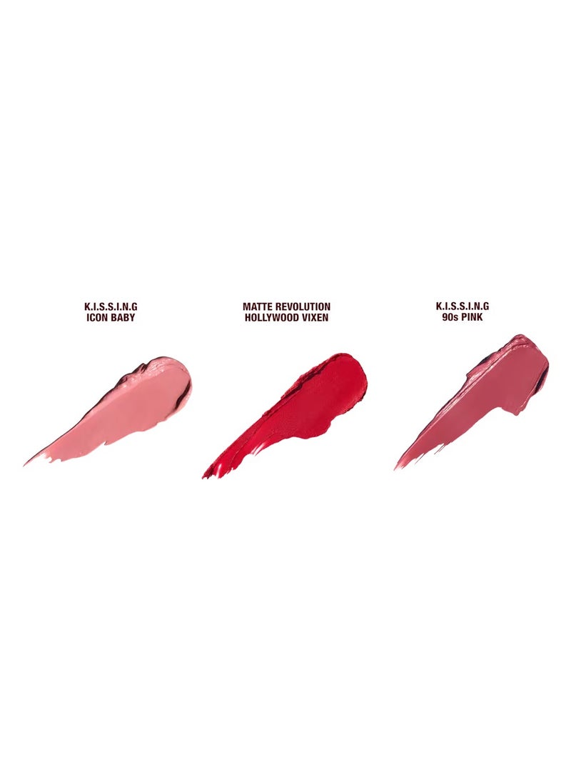Charlotte Tilbury - CHARLOTTE TILBURY Iconic Mini Lip Trio Kit  (Pack of 3) - Image 1