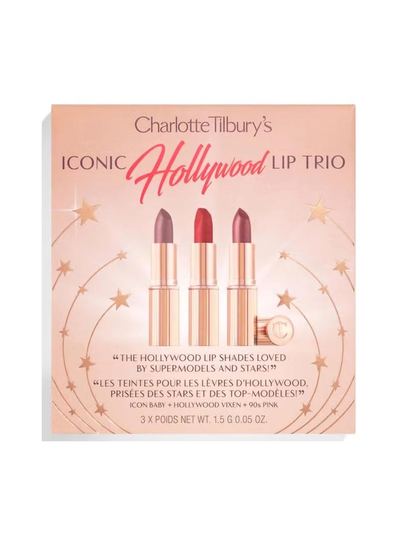 Charlotte Tilbury - CHARLOTTE TILBURY Iconic Mini Lip Trio Kit  (Pack of 3) - Image 1