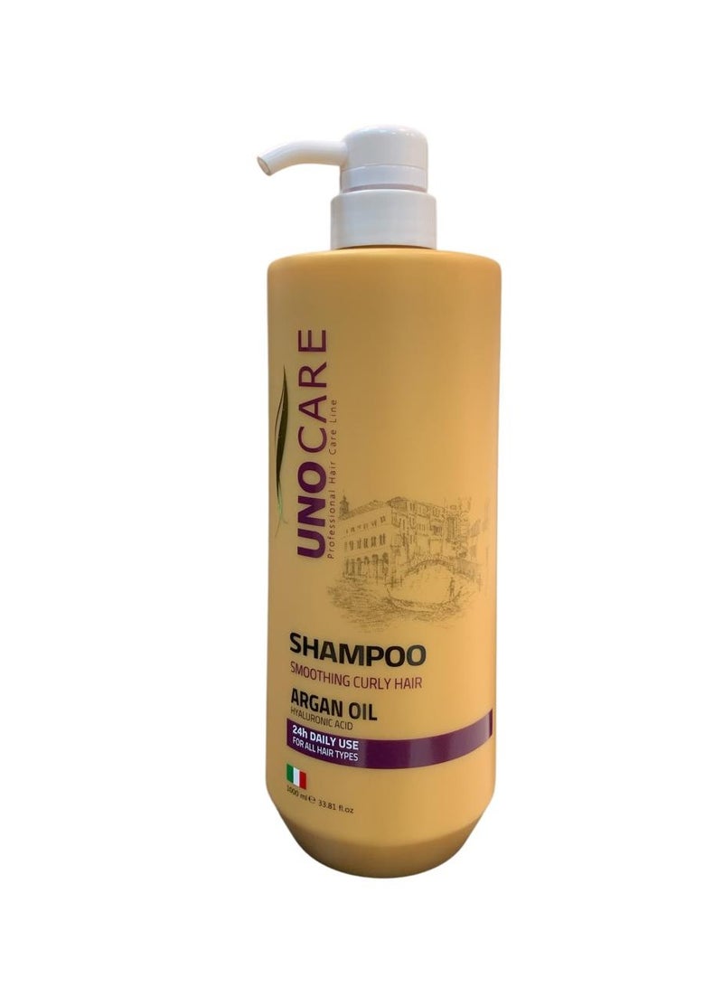 Uno Care Shampoo with Argan oil and Hyaluronic Acid 1000ml - Image 1