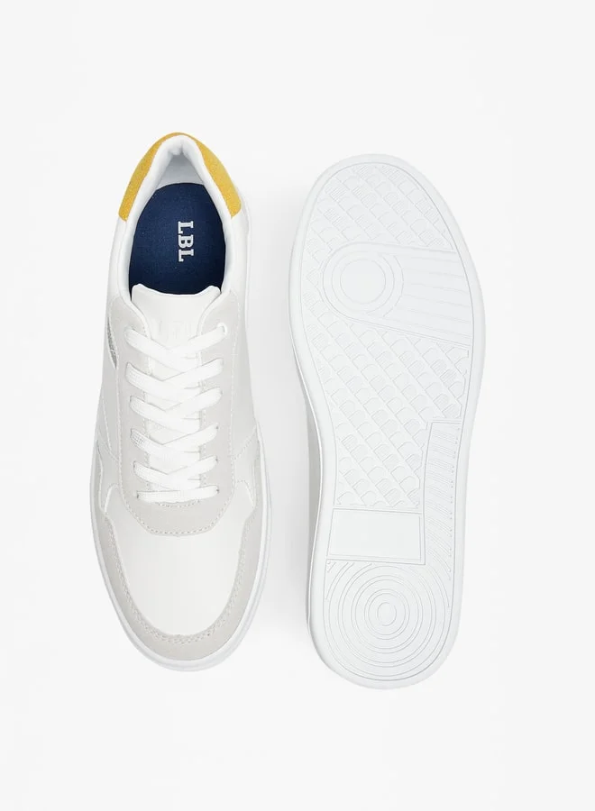 ال بي ال من شو اكسبرس Men Solid Low Ankle Sneakers with Lace-Up Closure