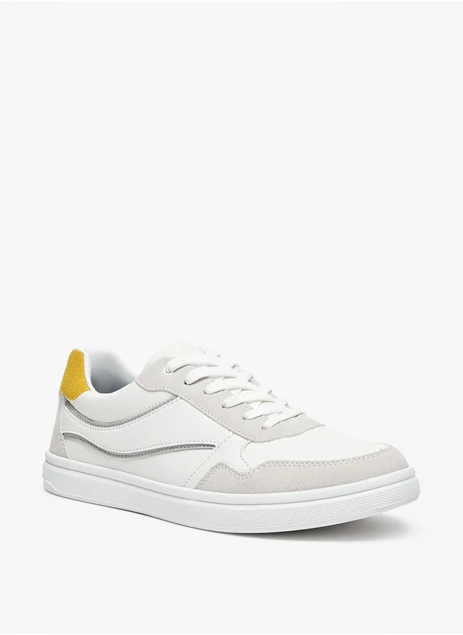 ال بي ال من شو اكسبرس Men Solid Low Ankle Sneakers with Lace-Up Closure