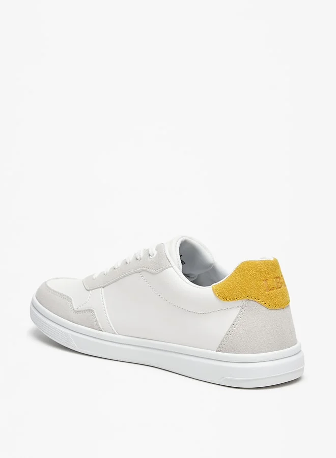 ال بي ال من شو اكسبرس Men Solid Low Ankle Sneakers with Lace-Up Closure