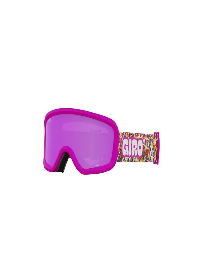 Giro Spur Kids Snow Helmet Goggle Combo - (Combo) Matte Bright Pink (Limited) - Size X-Small - Image 3