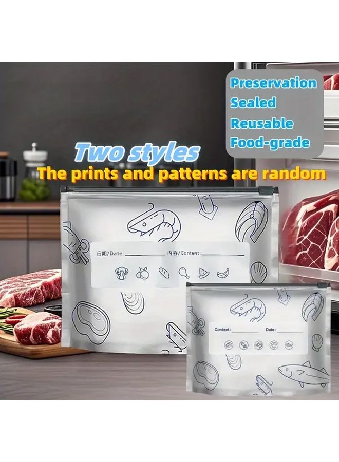 40pcs Reusable Aluminum Foil Food Storage Bags Airtight Odorproof Freezer Fridge Safe 3 Sizes - Image 5