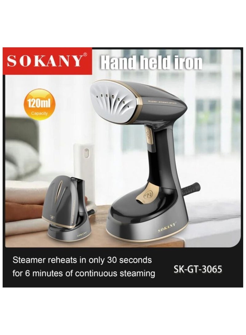 sokany Portable Compact Hand Held Steamer /120 ML Tank/1300 W SK-GT-3065 - Image 1