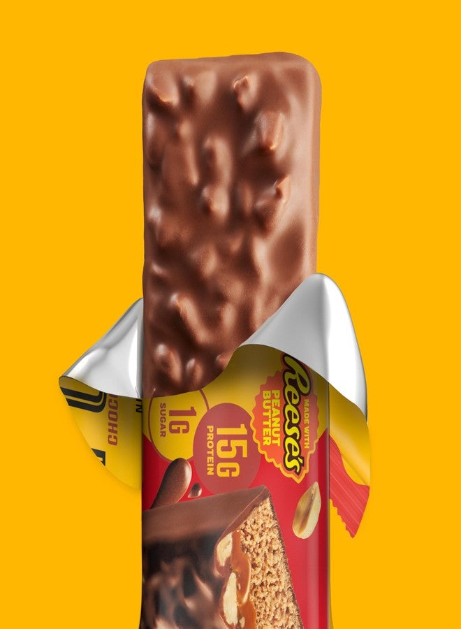 FULFIL Chocolate Peanut Butter Flavored Protein Bar Made with REESE's Peanut Butter, Gluten Free with 15g Protein, Pantry Staples, 12 Count - Image 2