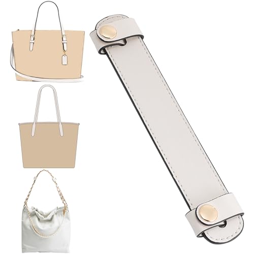 Doxo Upgraded Leather Shoulder Strap Pad for Handbags,Suitable for Lv Neverfull PM MM GM or C.oach City 30 33 Tote Bags And More（7.5"×1.2",Beige） - Image 1