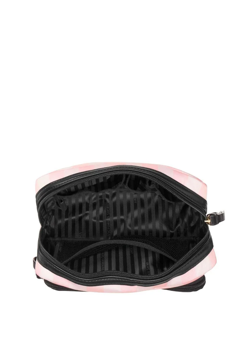 Victoria's Secret Stripe Small Cosmetic Bag
