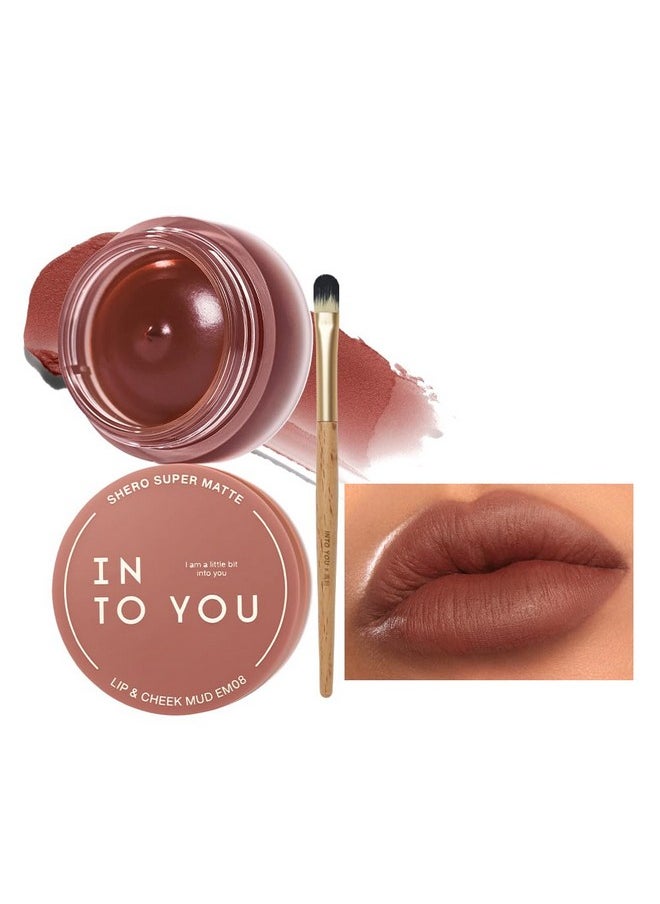 INTO YOU - Matte Liquid Lipstick For Women, Canned Long Lasting Nude Lipstick Waterproof With Lip Brush, No Transfer, High Pigmented With Lightweight Lip Mud Texture(C-Em08) - Image 1