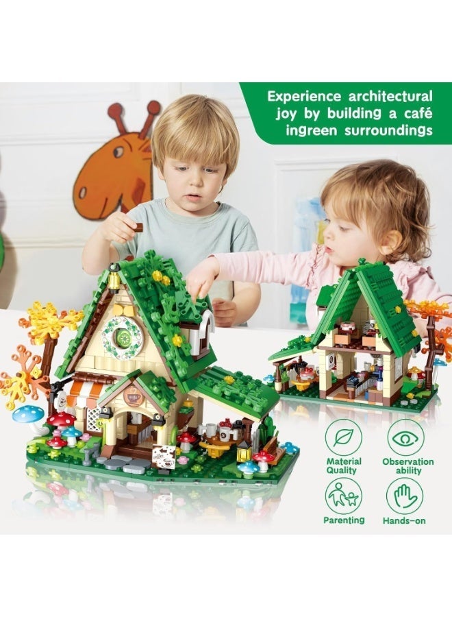 Metoo Fairy Tale Cafe Miniature Building Block Set – 546-Piece Challenge-Reaching Miniature Building Set, Creative DIY Educational Toy, Suitable for Adults and Children, Unique Home Decor Gift - Image 4