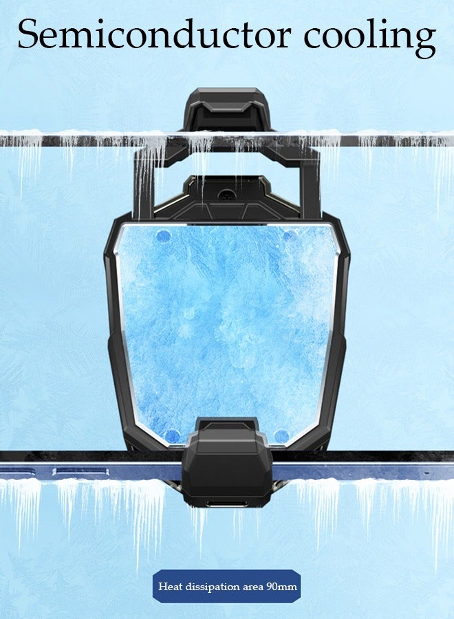 DUNISO Mobile Phone Cooler, Semi Conductor Heatsink Cellphone Cooling Fan,Mobile Phone Radiator with LED Temperature Display/Universal Clamp for Gaming/Video Live  - Image 4