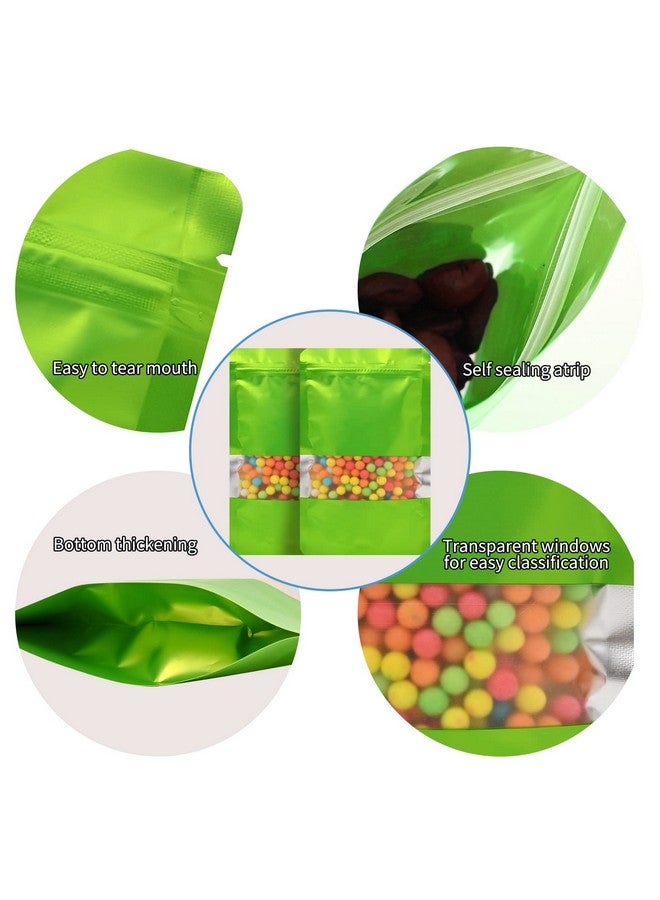 TRUE SHOP THE ULTIMATE SOLUTION FOR FOOD STORAGE - FOIL POUCH STAND-UP BAGS WITH SELF-SEALING TECHNOLOGY MATT GREEN 50 GRAM (6INCHx3INCH) or(14CMx8CM) (PACK OF 100) - Image 5