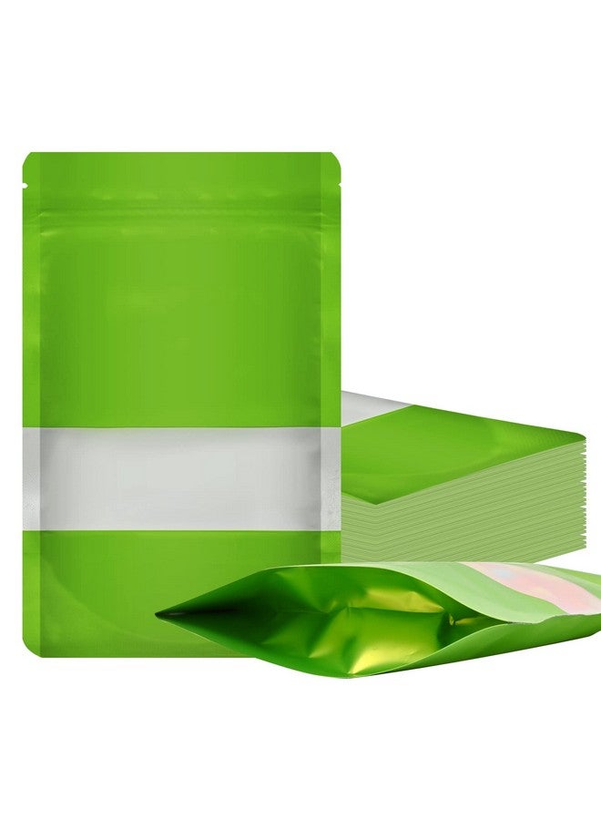 TRUE SHOP THE ULTIMATE SOLUTION FOR FOOD STORAGE - FOIL POUCH STAND-UP BAGS WITH SELF-SEALING TECHNOLOGY MATT GREEN 50 GRAM (6INCHx3INCH) or(14CMx8CM) (PACK OF 100) - Image 2