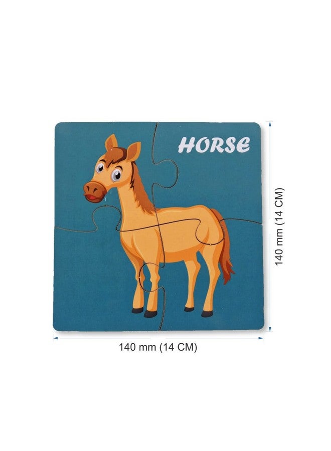 FunBlast Animal Jigsaw Puzzles for Kids, Wooden Paperless Jigsaw Puzzles for Kids - 20 Pcs (Multicolor) - Image 4