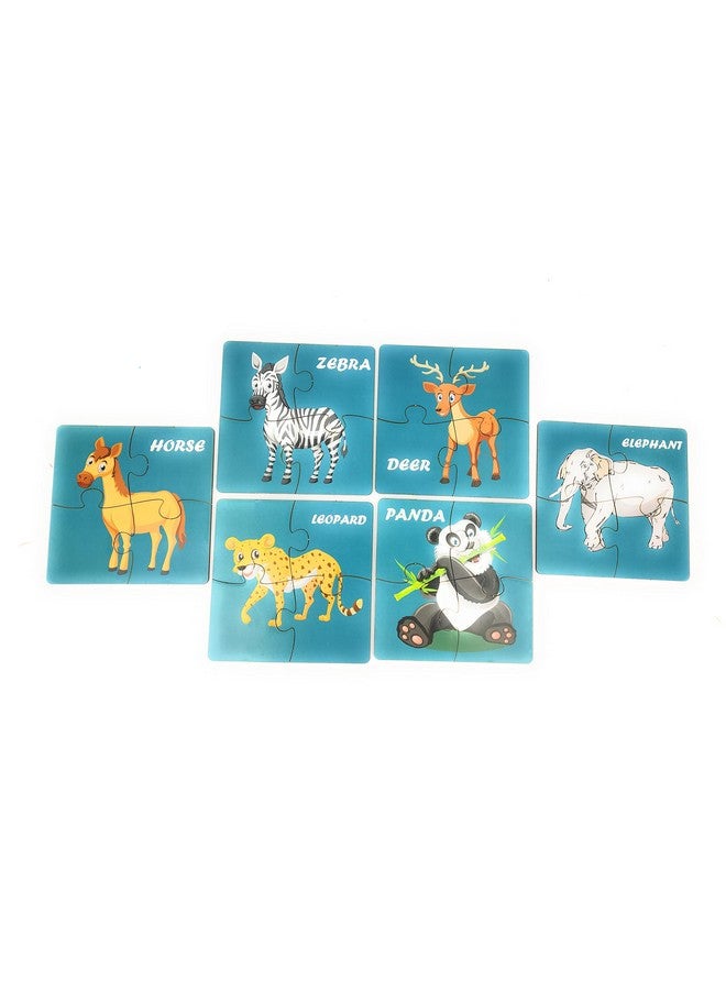 FunBlast Animal Jigsaw Puzzles for Kids, Wooden Paperless Jigsaw Puzzles for Kids - 20 Pcs (Multicolor) - Image 5