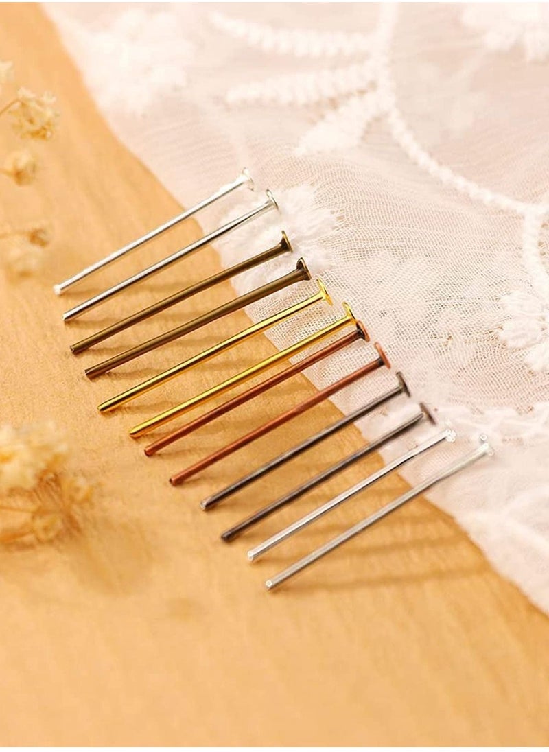 Y&D 2400 Pieces Head Pins Eye Supplies Jewelry for Charm Beads DIY Making  - Image 2