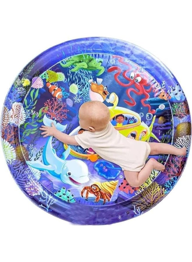 KIDSZONE Inflatable Tummy Time Water Mat Baby - Image 1