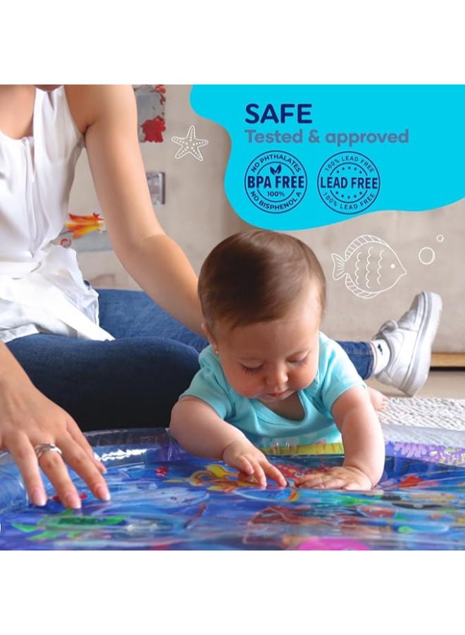 KIDSZONE Inflatable Tummy Time Water Mat Baby - Image 2