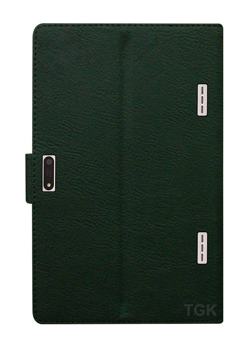 TGK Flip Case Cover for Fusion5 4G Tablet 10.1 Inch (25.65 cm) Plain Design (Green) - Image 5