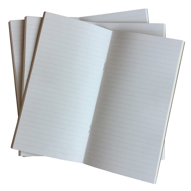 newestor Travelers Notebook Inserts - Lined Refills for Standard Size Travelers Notebook, Set of 3, Total 192 Pages, 8.25 x 4.25 Inches - Image 1