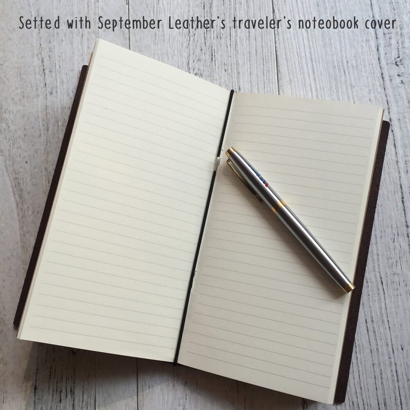 newestor Travelers Notebook Inserts - Lined Refills for Standard Size Travelers Notebook, Set of 3, Total 192 Pages, 8.25 x 4.25 Inches - Image 4