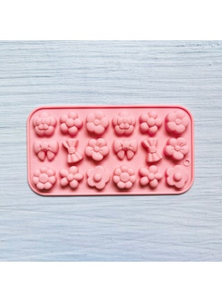 18-piece Flower Bow 542 Chocolate Silicone Mold Candy Pudding Dessert Mold Baking Utensils-Color:Rice Powder - pzsku/ZC88FBC1BB578F743091EZ/45/1746228642/7f4dce35-91a5-484b-8956-2f4bbedceb71