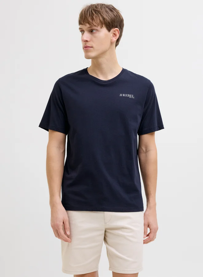 JJ Rebel JJ REBEL Graphic Print Round Neck T-Shirt