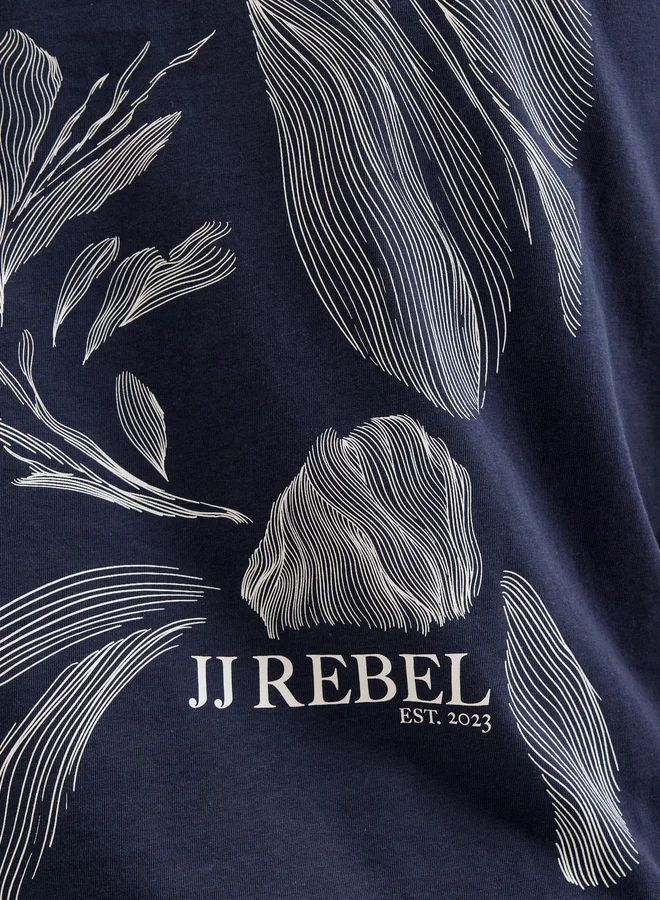 JJ Rebel JJ REBEL Graphic Print Round Neck T-Shirt
