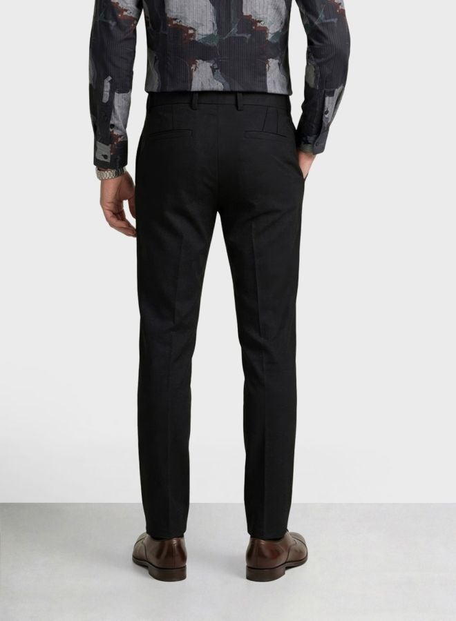 The Indian Garage Co Men Slim Fit Solid Cross Pocket Mid-Rise Chinos - Image 3