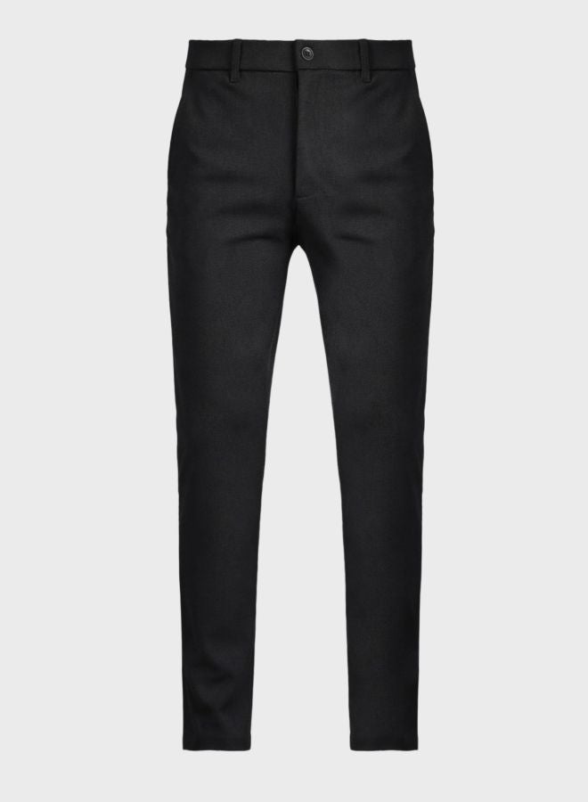 The Indian Garage Co Men Slim Fit Solid Cross Pocket Mid-Rise Chinos - Image 5