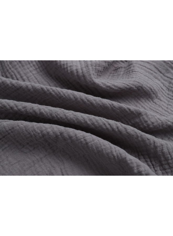 Onacosht Muslin Bassinet Sheets 24" x21" Compatible with Graco Pack ‘n-Play Dome LX Bassinet, Small Round Bassinet Sheets 2 Pack 100% Cotton Grey and Green - Image 3