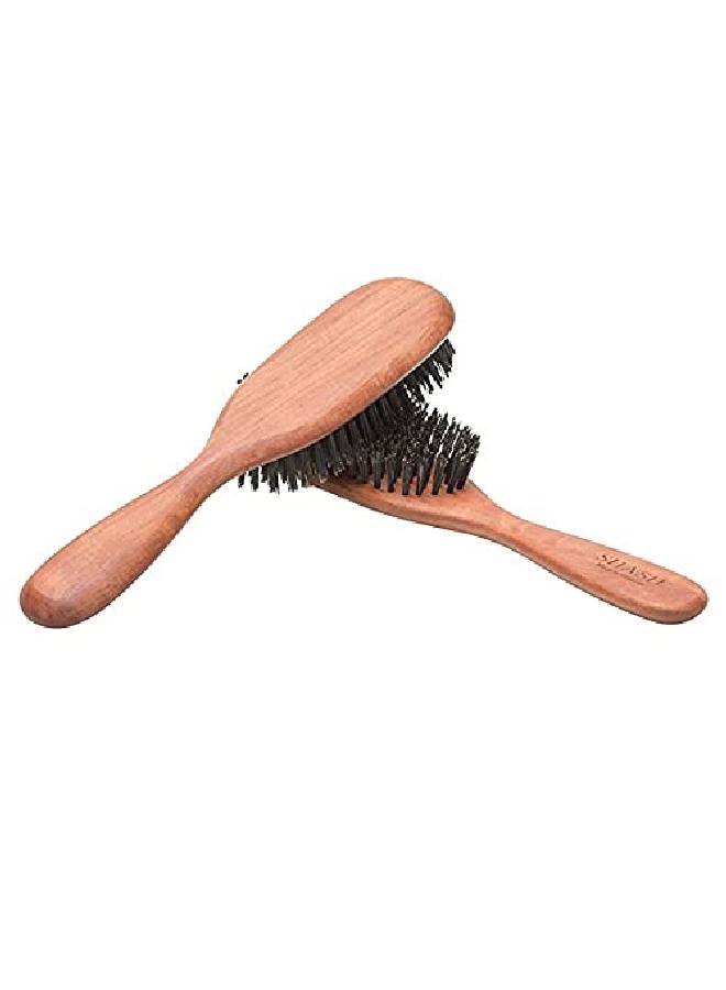 SHASH In Germany Shash The Classic 100% Boar Bristle Hair Brush, Suitable For Thin To Normal Hair Naturally Conditions Hair, Improves Texture, Exfoliates, Soothes And Stimulates The Scalp - Image 5