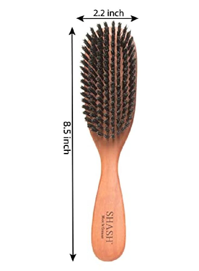 SHASH In Germany Shash The Classic 100% Boar Bristle Hair Brush, Suitable For Thin To Normal Hair Naturally Conditions Hair, Improves Texture, Exfoliates, Soothes And Stimulates The Scalp - Image 3