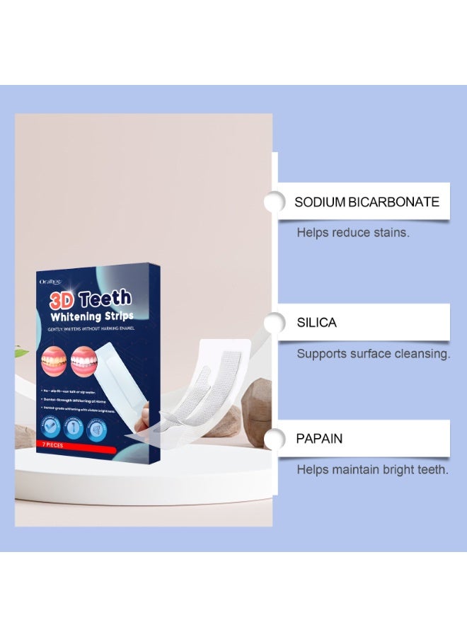 Oralhoe 7-Piece 3D WhiteStrips Dental Whitening Kit - Image 3