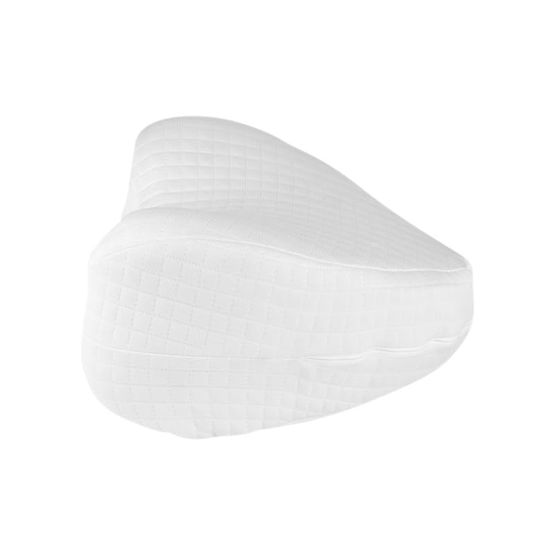 IDITRI EXPORT Memory Foam Sleeping Cotton Leg Pillow Cushion for Hip Knee Leg and Back Support Pain Relief Cushion Knee Pillow for Side Sleepers and Pregnant Women with Washable Cover, Pack of 1 - Image 2