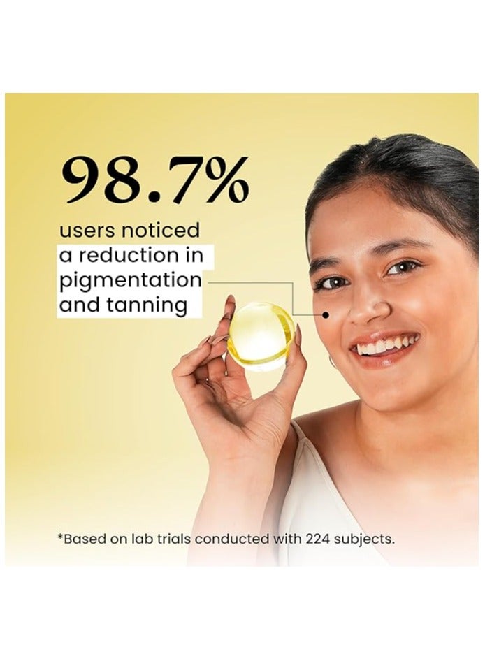 foxtale SPF 70 Niacinamide Dewy Sunscreen with PA++++ For Dewy Sun Protection|Prevents Tan|Lightenweight, Non Greasy, No White Cast|Anti-Tan Formula|For Men & Women|For all skin type,50 Ml - Image 2