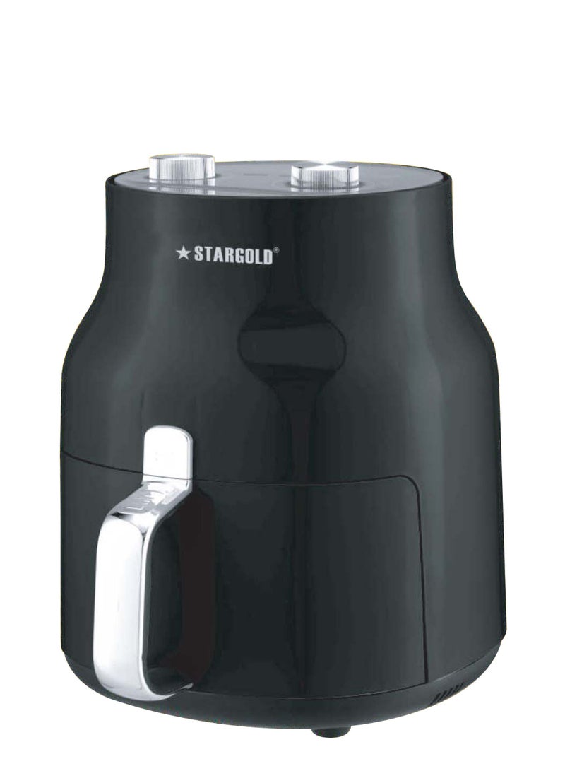 ستارجولد مقلاة هوائية سعة 4.5 لتر، مقلاة هوائية خالية من الزيت للطهي الصحي كل يوم، تقنية الهواء السريع 1500 واط، دوران الهواء الساخن، التحكم في درجة الحرارة، وظيفة مؤشر الطاقة، مقلاة - Image 1