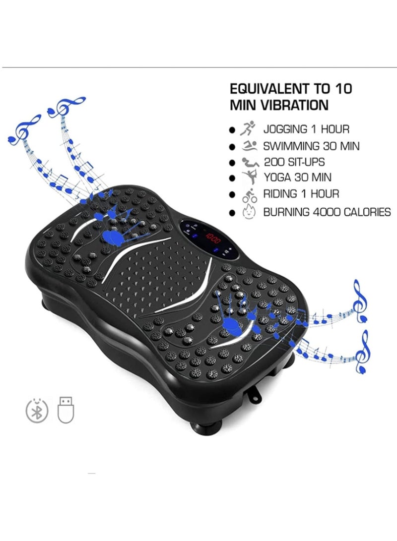 DubaiGallery Vibration Plate Exercise Machine Whole Body Workout Vibrate Fitness Platform Lymphatic Drainage Machine for Weight Loss Shaping Toning Wellness Home Gyms Workout - Image 2