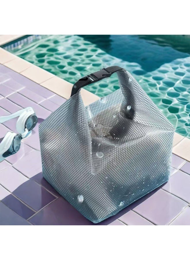 Waterproof Mesh Semi-Transparent Storage Bag for Swimming and Fitness - Image 5