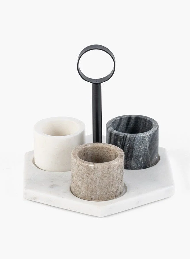 تو إكس إل هوم Condiments Bowl With Tray Set of 3