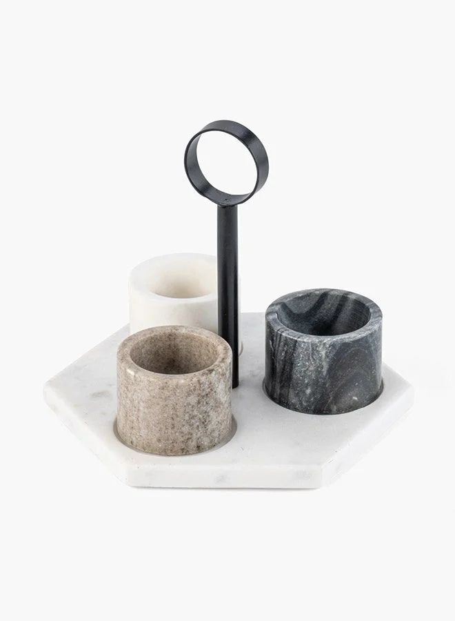 تو إكس إل هوم Condiments Bowl With Tray Set of 3