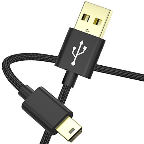 SCOVEE Camera USB Cable,Braided Mini USB Data Transfer Cord for Canon Rebel/PowerShot/EOS/DSLR/ELPH Digital Cameras, Camcorder Wire for Canon Rebel,Vixia PC Computer Interface Charger Replacement 3FT - Image 1