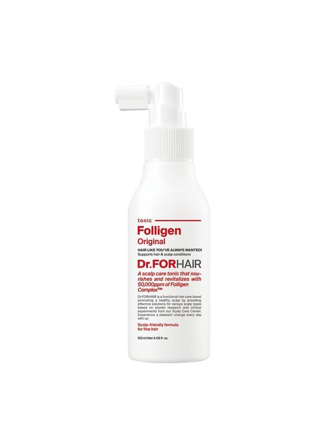 Dr.FORHAIR - Dr.FORHAIR Folligen Original Tonic 4.06 fl oz 120 ml For Thinning Hair Care Spray Treatment Support Hair Growth Strength Thickening Root Enhancer - Image 1